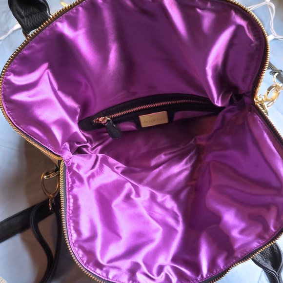 Deux Lux Cream Leather Handbag-Purse Weave Design - Picture 3 of 6